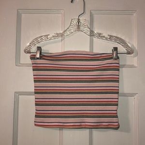 American Eagle Striped Tube Top